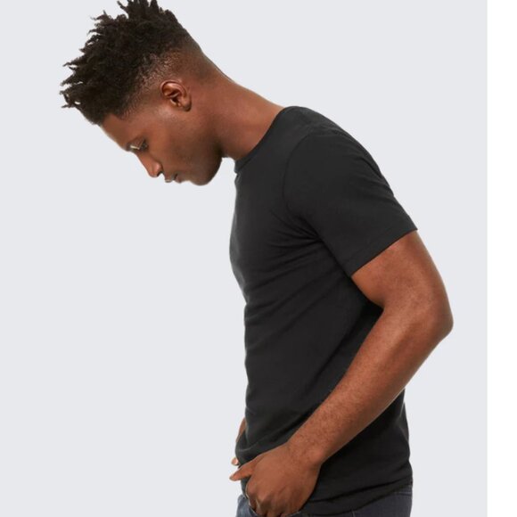 NWOT MEN'S BLACK SUPOMA CREW NECK T-SHIRT SIZE L - Picture 2 of 4